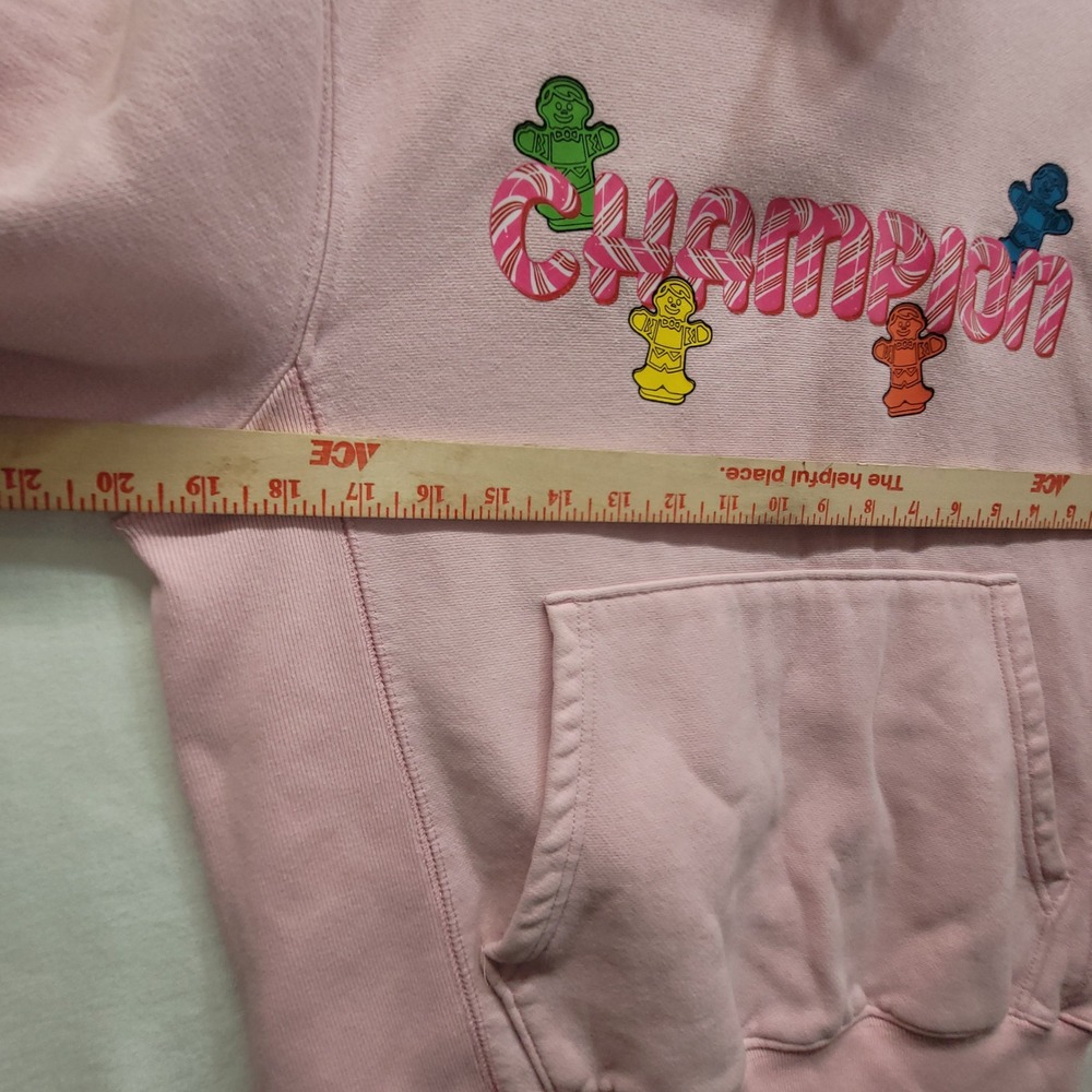 Champion Reverse Weave Hasbro Candy Land Hoodie Pink Gingerbread Adult Small - Picture 9 of 16